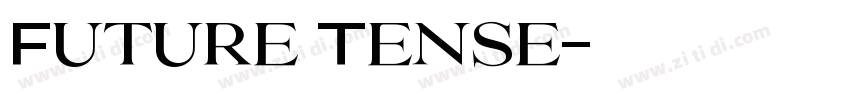 Future Tense字体转换